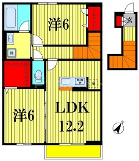 ORTO SOLE【2階】の間取り