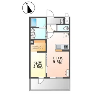 野口町長砂新築アパート【2階】の間取り
