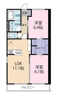ベルティルミナス【3階】の間取り