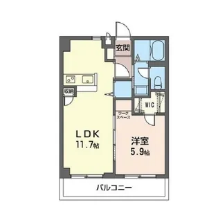 シュロス田村【2階】の間取り