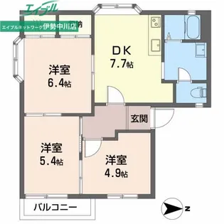 ファミール・プラザ A【2階】の間取り
