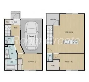 ピースグロリアA棟の間取り