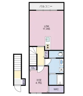 ピース・カレイドA棟【2階】の間取り