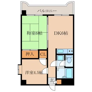 ウエストガーデンヒル B棟【4階】の間取り