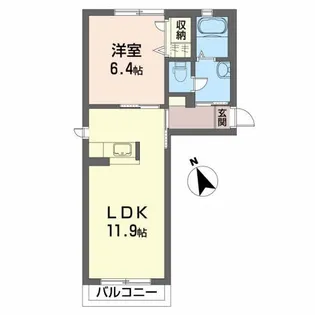 コンフォータブル B【1階】の間取り