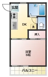 ハイネス小林A【2階】の間取り