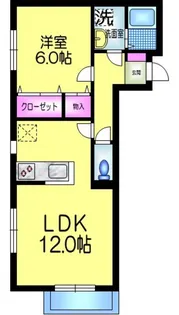 シェモア東砂【3階】の間取り