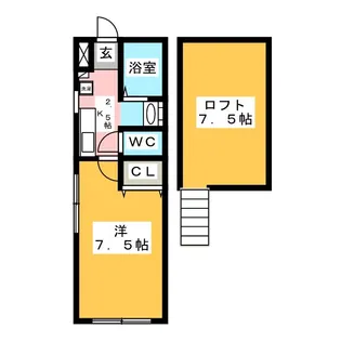 ヒルズTOKAI【1階】の間取り