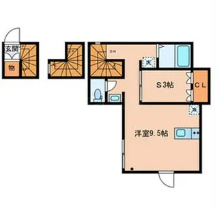クレール白山【3階】の間取り