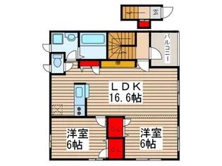 ラ・ファミ-ユMの間取り