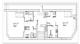 アサヒスクエア大山【1階】の間取り