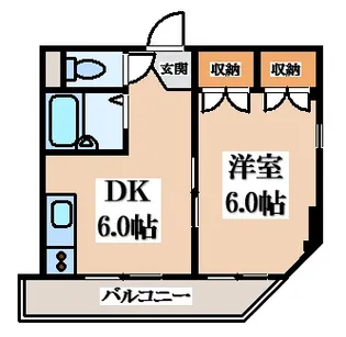 プチシャトー江瀬美【3階】の間取り