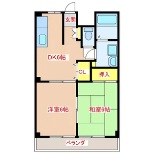 ドゥ・グランメール【1階】の間取り