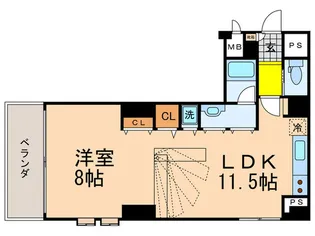 TKマンション【6階】の間取り