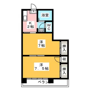 アミティエ伊勢【3階】の間取り