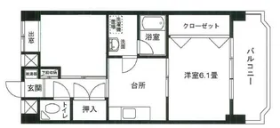 オクムラハイツ【5階】の間取り