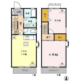 セジュール・モローBの間取り