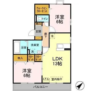 カシータ II【3階】の間取り