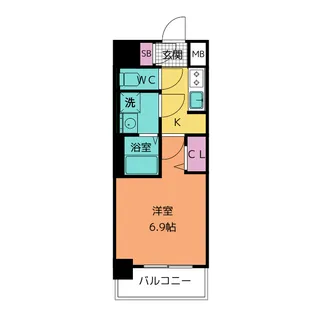 メイクス熱田大宝【7階】の間取り