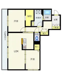 レクシオン水戸南【2階】の間取り