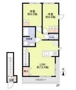 Forest Maison west【2階】の間取り