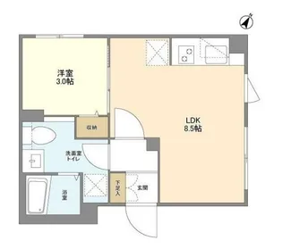 ウェルスクエア目黒【5階】の間取り