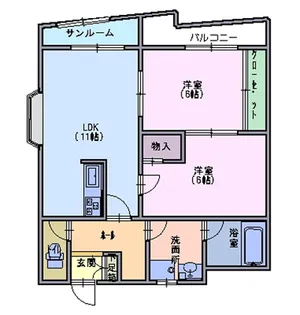 メゾン悠【2階】の間取り