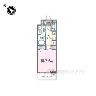 ヒカルサ京田辺大住【2階】の間取り
