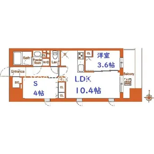 エスタート横濱高島町【3階】の間取り