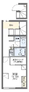レオパレス富光II【2階】の間取り