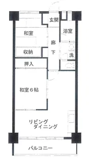 亀戸2丁目団地 9号棟【5階】の間取り