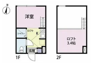 ル・プレジール方南町【2階】の間取り