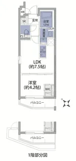 ルネサンスコート三軒茶屋【1階】の間取り