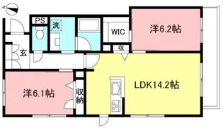 ヴィアソーレ烏山【2階】の間取り