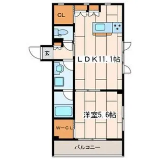 いずみ中央ヒルズ【2階】の間取り