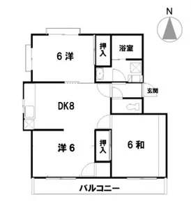 コーポ山城【3階】の間取り