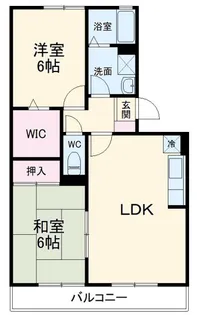レジデンス海老名A棟【2階】の間取り
