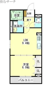 Amagasuka Terrace【2階】の間取り