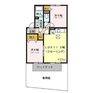 ヴェルフェルム【1階】の間取り