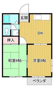 エクセル中溝A【2階】の間取り