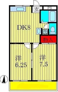 メゾンローズ【1階】の間取り