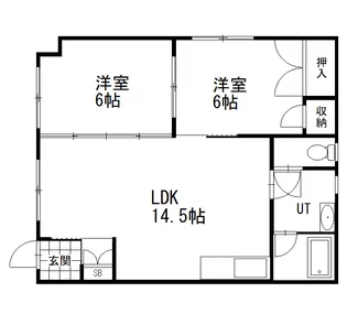 ノウブルマン【1階】の間取り