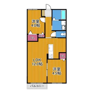 ルミエール ハルム【2階】の間取り