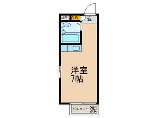 チェスナッツ大森【1階】の間取り