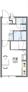 レオパレスビートル【1階】の間取り