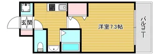 プレサンス難波南アーバニッシュ【3階】の間取り