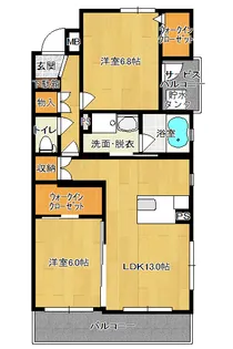 ボージャルダン【1階】の間取り