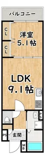 ラモーナ福町【1階】の間取り