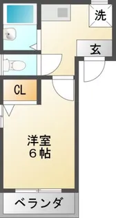 ハイツ長崎【1階】の間取り
