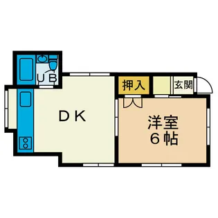 ウェルハイツ【1階】の間取り